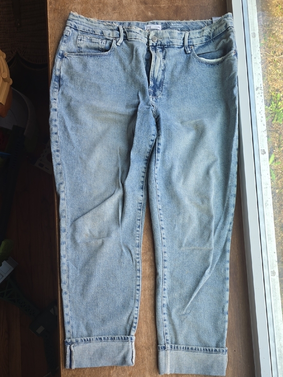 Good American Denim - good American mid rise weekender slim straight 28 Inseam